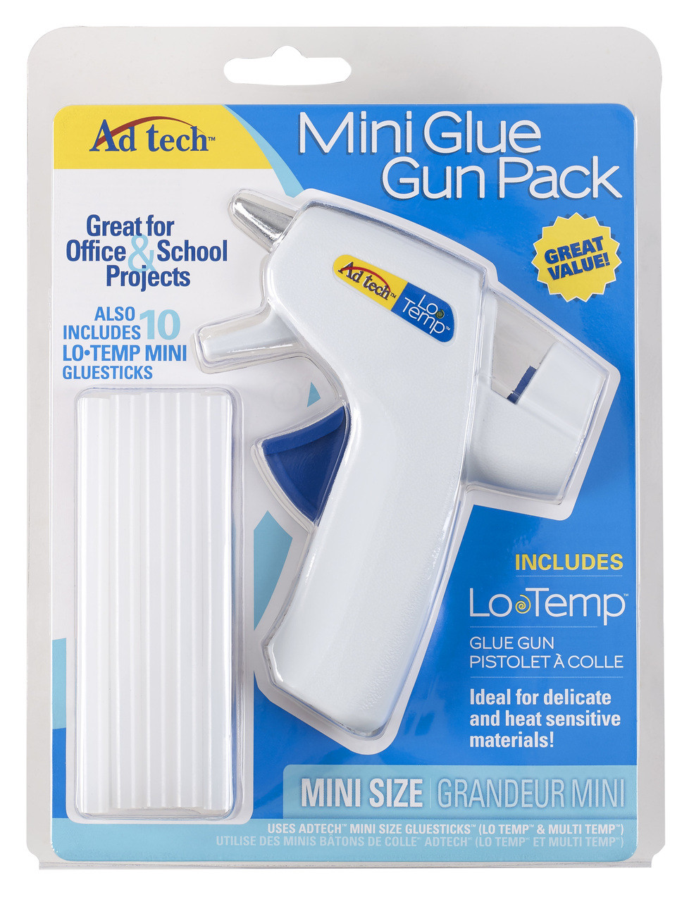 Adhesive Technologies Low Temperature Mini Glue Gun-From